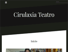 Tablet Screenshot of cirulaxiateatro.com.ar